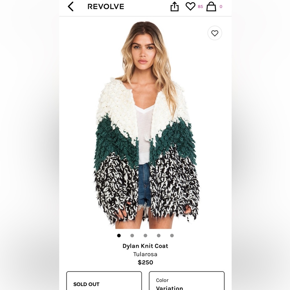 Dylan Knit Coat Tularosa